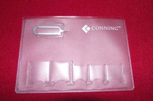 ที่กำหนดเองพีวีซีพลาสติก Micro Sd การ์ดกรณีผู้ถือซิมการ์ดที่มีเข็ม - Product Image 5