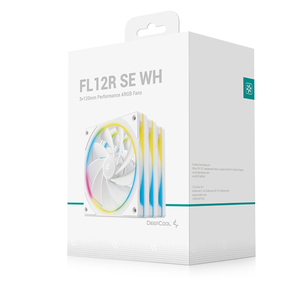 Enfriador de Aire DeepCool FL12R SE 3 en 1 Negro y Blanco, Ventiladores RGB, Ventilador de Caja de 120 mm, Refrigeración para Computadoras de Juego - Product Image 1