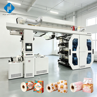 Machine d'impression flexographique automatique rouleau à rouleau à engrenages planétaires pour sacs plastiques et rouleaux non tissés