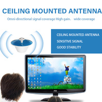 Antenne omnidirectionnelle intérieure à large bande dôme de plafond 2400-5850 pour CB Radio Wifi et Satellite Internet polarisation verticale