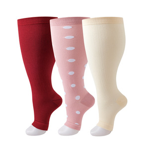 Calcetines <span class=keywords><strong>de</strong></span> Compresión para Enfermería, Tejido <span class=keywords><strong>de</strong></span> Nailon, para Hombre y Mujer, para Correr y Fitness, ODM - Product Image 4