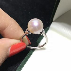 Taidian zhuki — perles naturelles 3A en eau douce, perles rondes de 5 à 15mm, blanches/roses/violettes, à grande taille, lisses et sans formes - Product Image 5