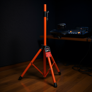 Support d'enceinte réglable robuste en acier de 72 pouces pour DJ et studio - Product Image 2