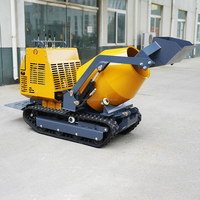 Mini-bétonnière sur chenilles en promotion – Machine à béton sur chenilles haute efficacité
