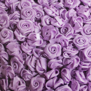 Mini ruban en Satin Rose fait à la main, 15mm, 50 pièces, tête de Rose pour mariage, <span class=keywords><strong>Scrapbooking</strong></span>, accessoires de décoration pour vêtements, mélange de couleur, SK001H - Product Image 4