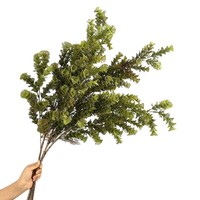 Branche de cyprès doré artificielle de 102 cm, 5 branches, verdure pour la décoration de la maison, du bureau, de l'hôtel, des mariages, des vases, vente en gros