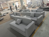Ensemble de canapés d'angle Minsu Apartment Hotel, fauteuil noble, moderne, simple, de détente, fauteuil inclinable pour personne paresseuse, repose-pieds en bois