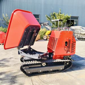 รถบรรทุกไฮดรอลิกขนาดเล็ก1200กก. สินค้าใหม่รถบรรทุกคอนกรีตแบบมีรางได้เองรถขนดินส่วนประกอบแกนเครื่องยนต์ตีนตะขาบมีประสิทธิภาพ - Product Image 4