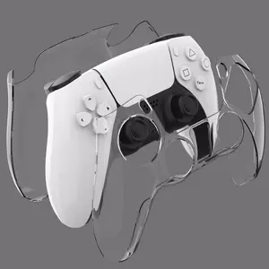 Dual <span class=keywords><strong>Sene</strong></span> Controller Clear PC Cover 0,8mm Funda protectora transparente ultrafina Gamepad Carcasa para PS5 - Product Image 4