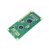 Modul LCD Monokrom 1602 STN Grosir Pabrik Kustom, Layar Karakter 16x2, Latar Belakang Biru, Lampu Latar LED 300cd/m