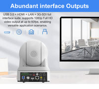 Caméra PTZ 1080P 60FPS avec zoom optique 20X, NDI HX2, USB3.0, HD, 3G-SDI, PoE, suivi IA, directement de l'usine pour la vidéoconférence