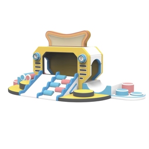 Estructura vertical de escalada <span class=keywords><strong>arco</strong></span>íris, escultura compleja de juego suave para niños pequeños, personalizada, comercial, color macaron, de Mobile-soft-play - Product Image 1