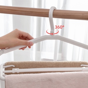 Perchas Antideslizantes de Alta Calidad para Pantalones, Perchas de Plástico Duraderas que Ahorran Espacio para Ropa - Product Image 4