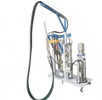 Machine extrudeuse de revêtement bicomposant pour verre isolant avec pompe pour mastics silicone écologiques