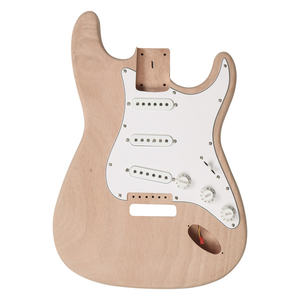 Kit de Guitarra Eléctrica para Zurdos de 6 Cuerdas, Estilo ST, Cuerpo de Caoba, Mástil de Arce, Acabado Brillante, Instrumento Musical DIY para Principiantes y Expertos - Product Image 3
