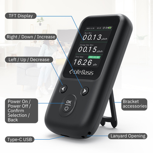 عداد جيجر مقياس النشاط الإشعاعي النووي الشخصي مقياس الجرعات كاشف الرخام - Product Image 2