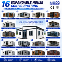 Casa Contenedor Expandible de 20 pies/40 pies, Moderna, Prefabricada, Modular, para Vivienda o Residencia