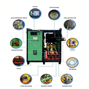 Robot de Dragado Subacuático Inteligente con Control Remoto para la Eliminación de Lodos de Tuberías Industriales, con Chasis de Orugas - Product Image 3
