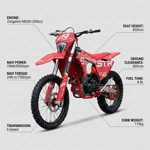 Motocicleta Todoterreno de 300cc, 4 Tiempos, a Gasolina, Stoner STN G8PRO NB300, Refrigerada por Agua, Enduro, Motocross - Product Image 3
