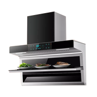 Hottes Aspirantes de Cuisine sur Mesure, Portables, à Double Aspiration, Cheminée en Cuivre, Prix de Gros Abordable