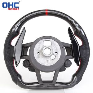 Volant en Vraie Fibre de Carbone pour <span class=keywords><strong>Audi</strong></span> R8 Q5 2019, RS6 C7, A5, A3 8Y 8V, A6 2017, TT 8N 2016 2015, S5 - Product Image 2