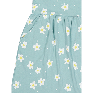 Nueva llegada de moda niños niñas vestido personalizado diseño Casual impreso manga corta cuello redondo niñas vestido de Bangladesh - Product Image 4