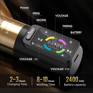 Stylo de tatouage sans fil Ambition, batterie d'origine supplémentaire, batterie de rechange pour Soldier Ninja Vibe Mars-u Zetton Flash Seher - Product Image 3