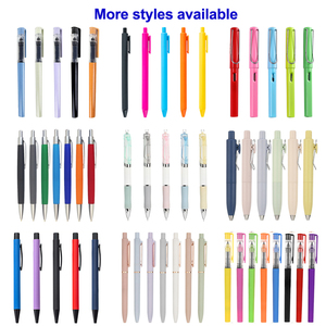 Pena bolpoin dapat ditarik dengan Logo multiwarna Macaron Promosi pena tinta Gel plastik Logo kustom untuk hadiah - Product Image 6