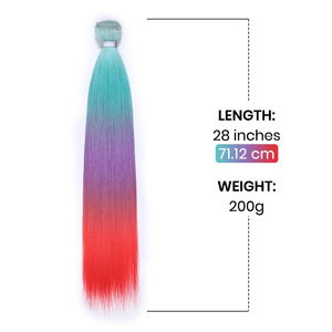 Extensions de cheveux synthétiques Kanekalon Futura LF Fiber, différentes couleurs, lisses et soyeuses, sans nœuds. - Product Image 4