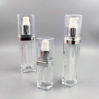 Offre Spéciale 30ml 50ml 75ml cosmétique récipient contenant le liquide bouteille en plastique avec couvercle airless pp airless lotion pour le corps pompe bouteilles fournisseurs