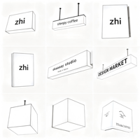 Boîtes lumineuses publicitaires en acrylique ultra-minces, panneaux lumineux muraux rétroéclairés par LED