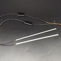 Ultrafine DRL 30 45 60cm Feux Diurnes Flexible Soft Tube Guide Voiture LED Bande Blanc Rouge Clignotant Jaune Étanche
