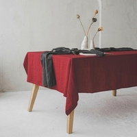 Nappes en lin personnalisées, couleur unie, lavables en machine, tissées, parfaites pour Noël, mariages, banquets, décoration de salle à manger d'hôtel