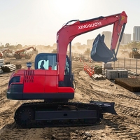 XGY OEM Fabrikpreis DH80 Schwerlast-Raupenbagger Multifunktionaler Hydraulikbagger für Bergbau, Gesteinsbrechen & Graben