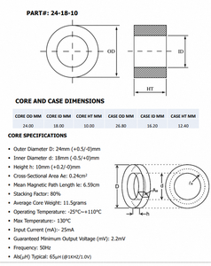 Cinta de núcleo nano mini que proporciona estabilidad térmica superior y control confiable del flujo magnético en transformadores - Product Image 6