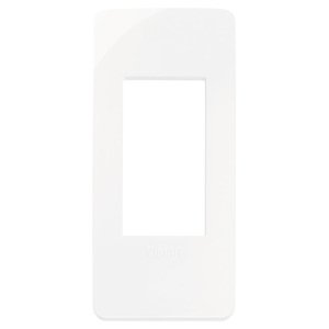 Plaque d'interrupteur murale blanche Plana Up 1M 5,1x13,5cm Vimar - Product Image 1