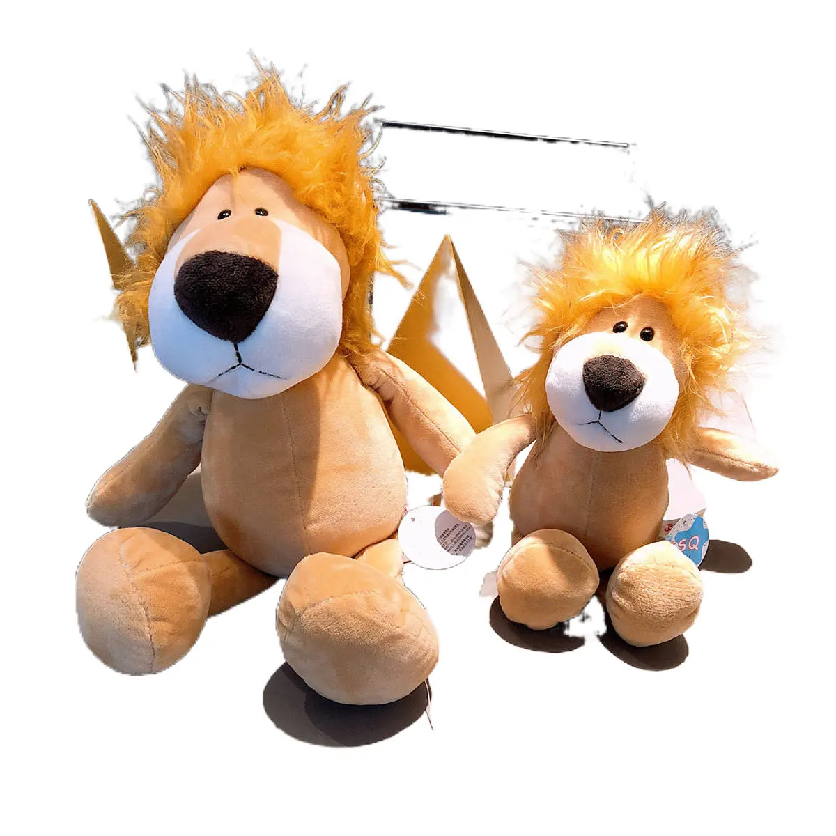 Meilleure vente peluche animaux de la forêt éléphant lion tigre singe jouets en peluche cadeau pour enfants