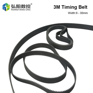 3M-correa dentada de goma síncrona, 8 / 9 / <span class=keywords><strong>10</strong></span> / 12 / 15 / 20mm de ancho, correa de goma para máquina de corte láser CNC - Product Image 4