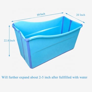 <span class=keywords><strong>Grande</strong></span> baignoire pliable en <span class=keywords><strong>plastique</strong></span> pour enfants, jumeaux et adultes - Product Image 3