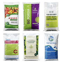 Sacs tissés en PE durables en gros, transparents, pour l'emballage d'engrais, l'alimentation animale et les semences de maïs