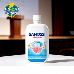 SANOSSI Einweg Tragbares Tiefenreinigendes Antibakterielles Frische-Mundwasser 500ml für Mundpflege und Parodontitis-Prävention - Product Image 1