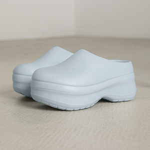 Sepatu <span class=keywords><strong>Clog</strong></span> Wanita OEM Custom Logo <span class=keywords><strong>EVA</strong></span> dengan Sol Spons, Sepatu Platform Tinggi Berlubang, Sepatu Kerja Lembut untuk Perempuan - Product Image 5