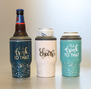 Premium 14oz 4-in-1 Australia Stainless Steel Insulated Can Cooler Tumbler <b>Beer</b> Bottle Holder Opener for Travel - Product Image 1