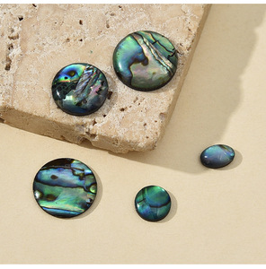 Abalone Shell Polissage Disques Décoratifs Pierre Lâche pour DIY Bijoux Incrustation Boucles D'oreilles Collier Vrai Crustacés En Gros - Product Image 3