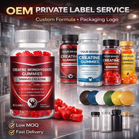 Креатиновые жевательные конфеты OEM Private Label Halal 5000 мг, предтренировочная энергетическая добавка, креатин моногидрат в жевательных конфетах для мужчин и женщин