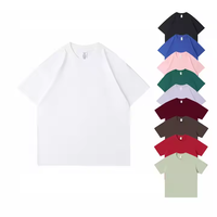 Camiseta de Hombre al por Mayor de Alta Calidad, 100% Algodón, con Logotipo Personalizado, Unisex, Manga Corta, Corte Holgado, Transpirable y Antiarrugas