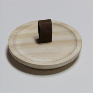Usine personnalisée de différentes tailles, bouchons de bouteilles en bois de bambou ronds, couvercles de bocaux assortis avec couvercle de récipient en verre, couvercle de bocaux de bougies - Product Image 5