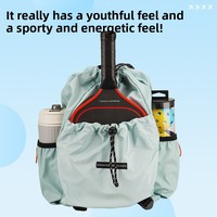 Sac à dos respirant pour activités de plein air, idéal pour le badminton, le tennis, le cyclisme, la randonnée, les loisirs et les voyages, avec compartiment pour raquette de pickleball