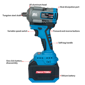 Tmaxtool kết hợp hộp công cụ cứng không dây cờ lê tác động đa năng dụng cụ làm vườn cờ lê điện Bộ dụng cụ sửa chữa hộ gia đình - Product Image 2