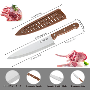 Coltello da Chef in Acciaio Inossidabile da 8 Pollici con Impugnatura Comoda e Lama Affilata per Cucina Domestica e Taglio - Product Image 2
